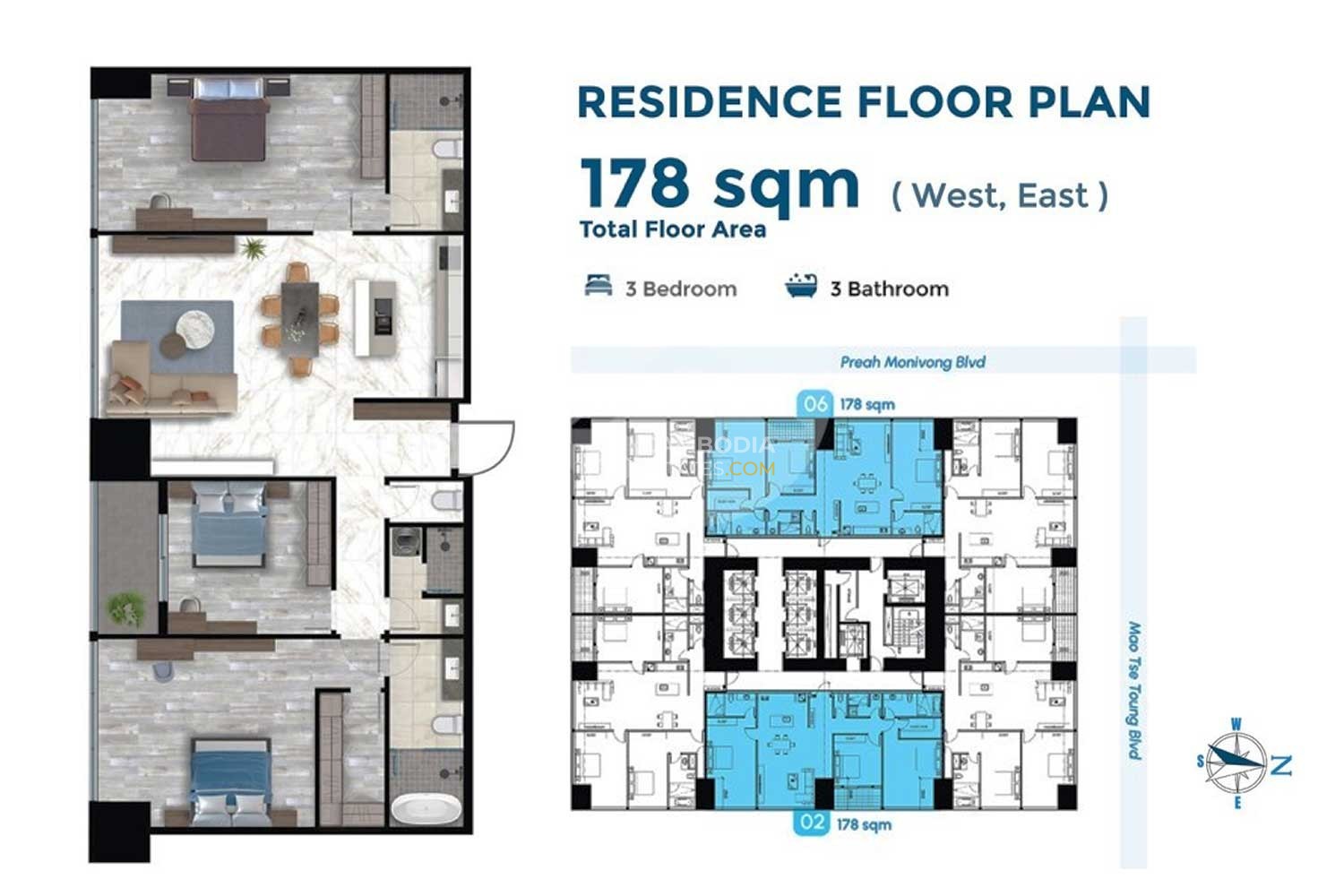 178-unit-JTower-3 J-Tower 3 Phnom Penh
