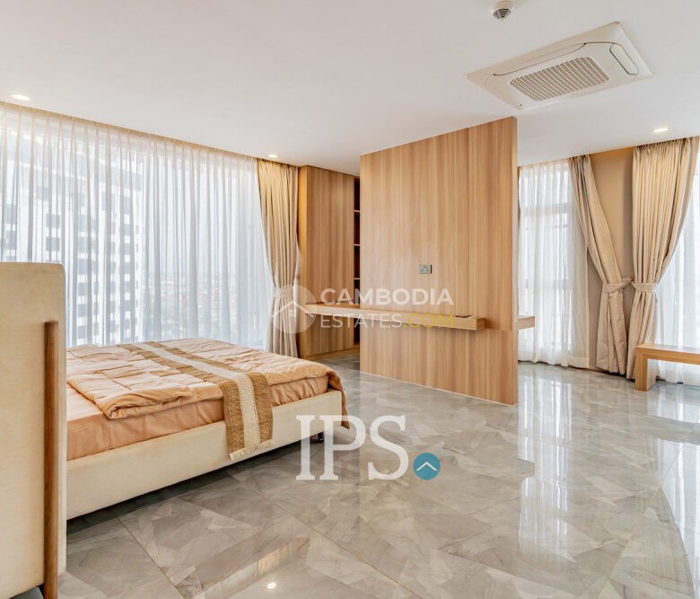 Luxury 5-Bedroom Serviced Penthouse for Rent in Phnom Penh – Toul Kork