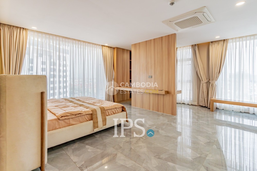 Luxury 5-Bedroom Serviced Penthouse for Rent in Phnom Penh – Toul Kork