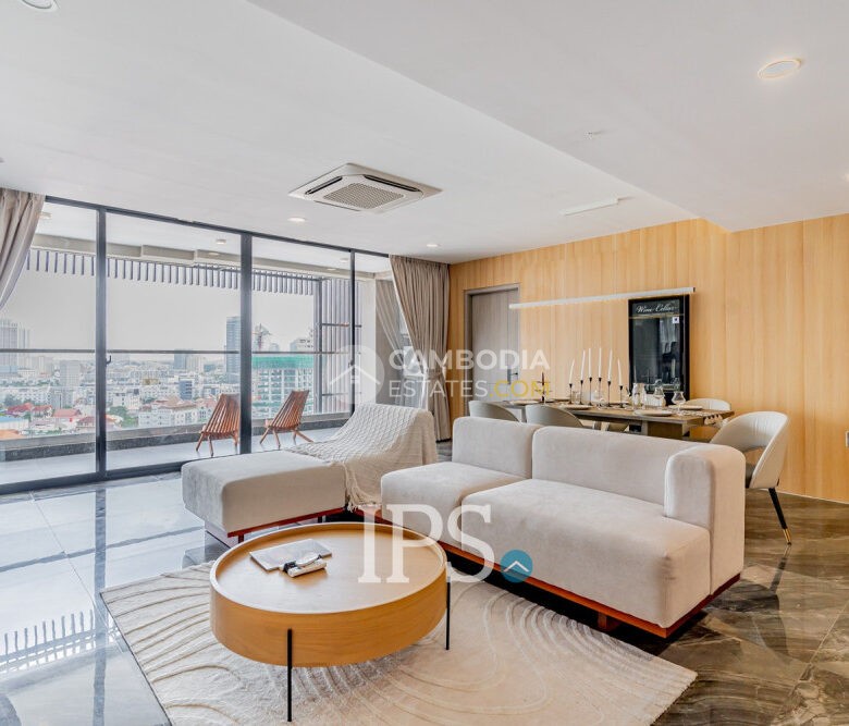 Luxury 5-Bedroom Serviced Penthouse for Rent in Phnom Penh – Toul Kork