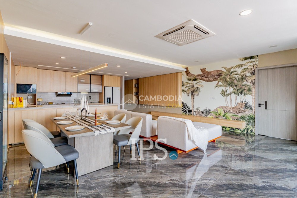Luxury 5-Bedroom Serviced Penthouse for Rent in Phnom Penh – Toul Kork