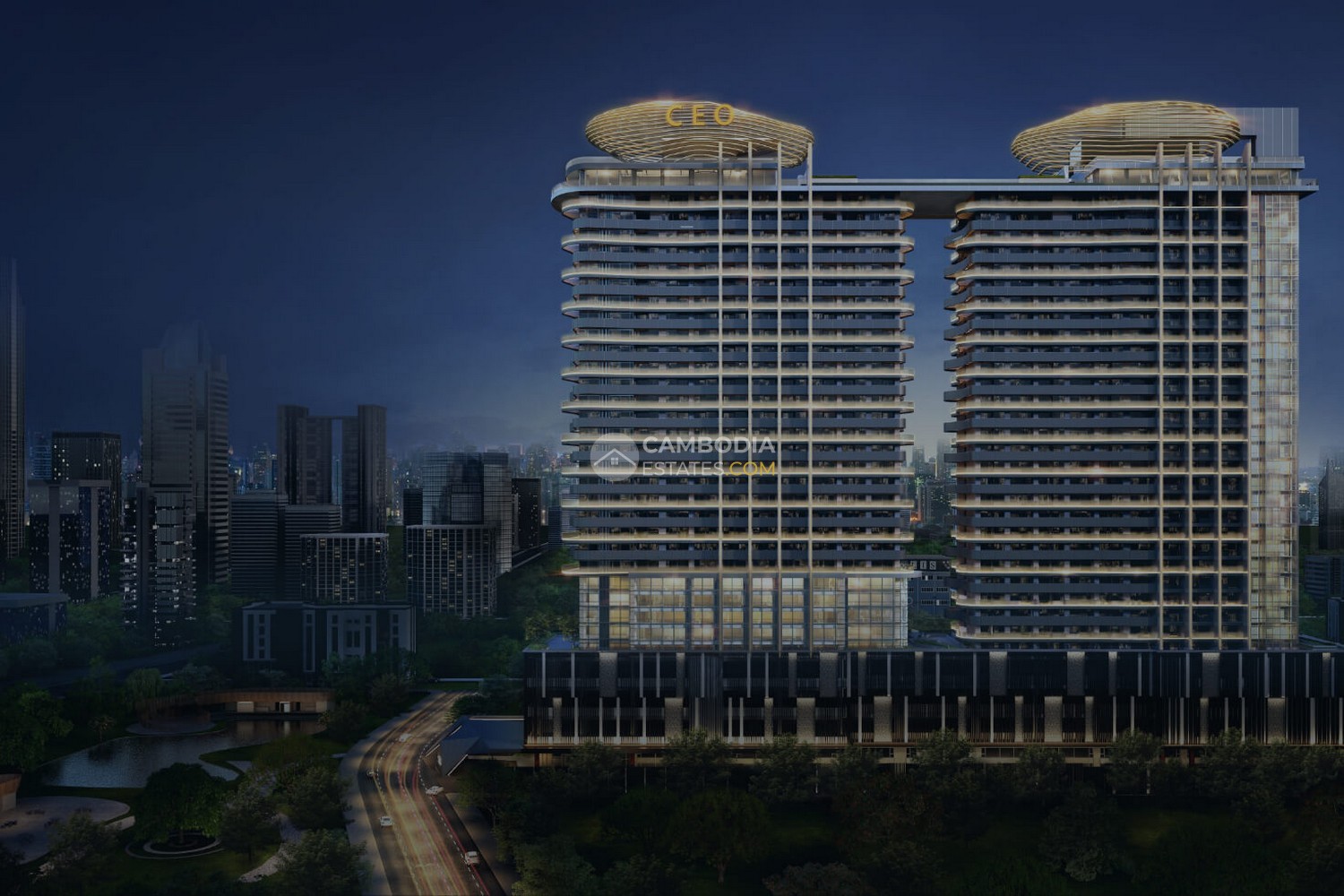 CEO Center Phnom Penh – 33-Storey Twin Tower Landmark by Zaha Hadid