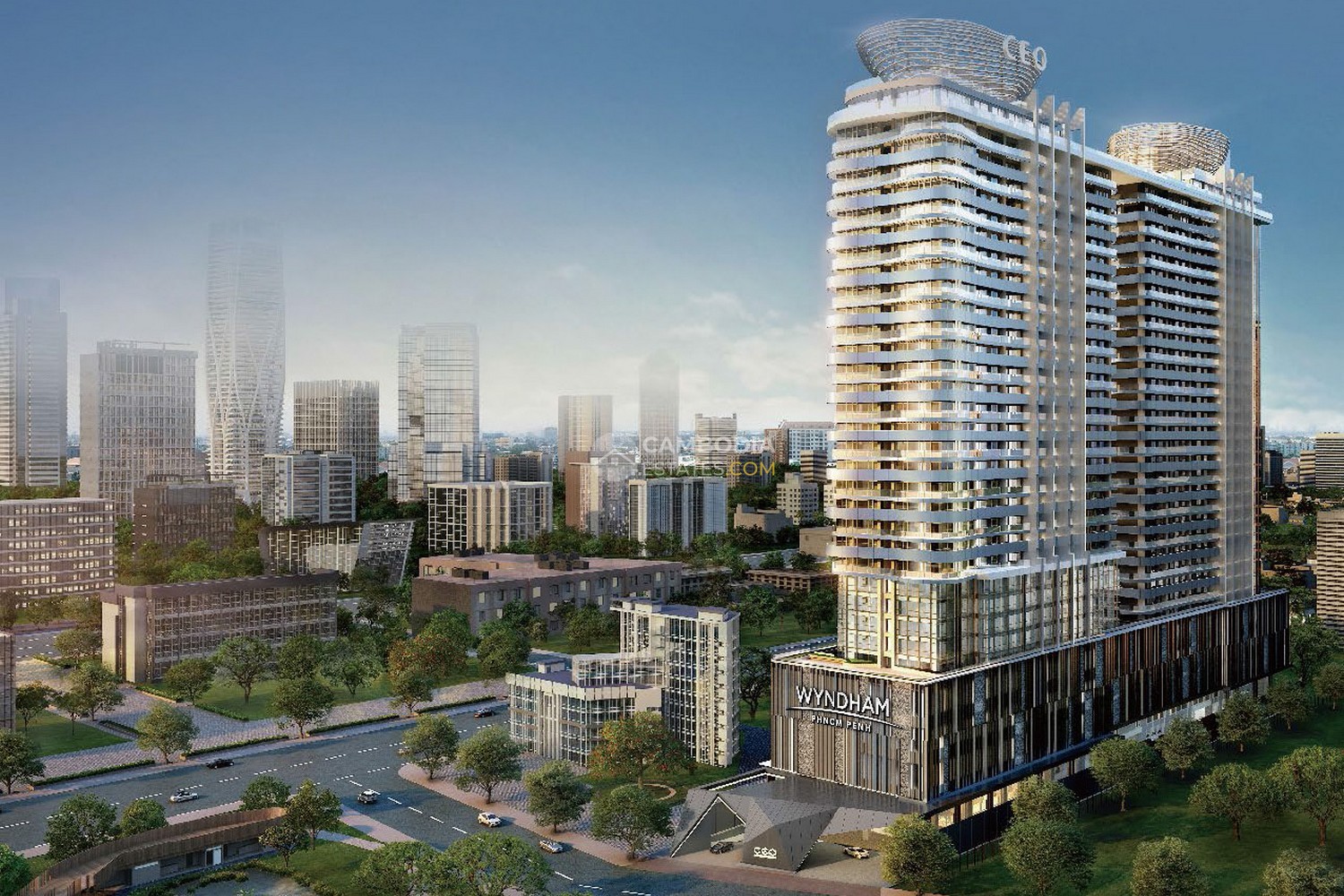 CEO Center Phnom Penh – 33-Storey Twin Tower Landmark by Zaha Hadid