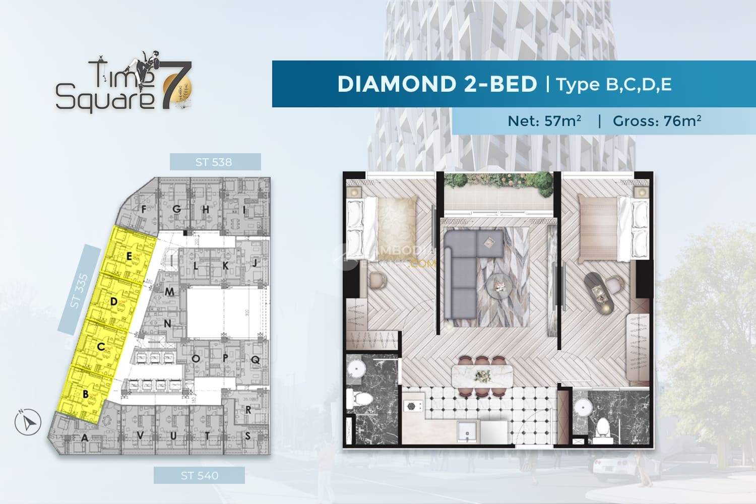 Time Square 7, Toul Kork, Phnom Penh