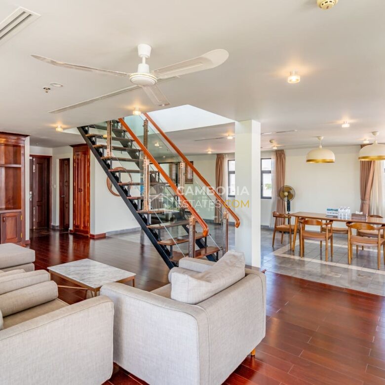 Luxury Duplex 3 Bedroom Penthouse for Rent in Wat Phnom, Phnom Penh | $3,200/Month